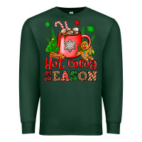 Sports Green hot cocoa season Premium Sweatshirt - OliviaCreatesArt