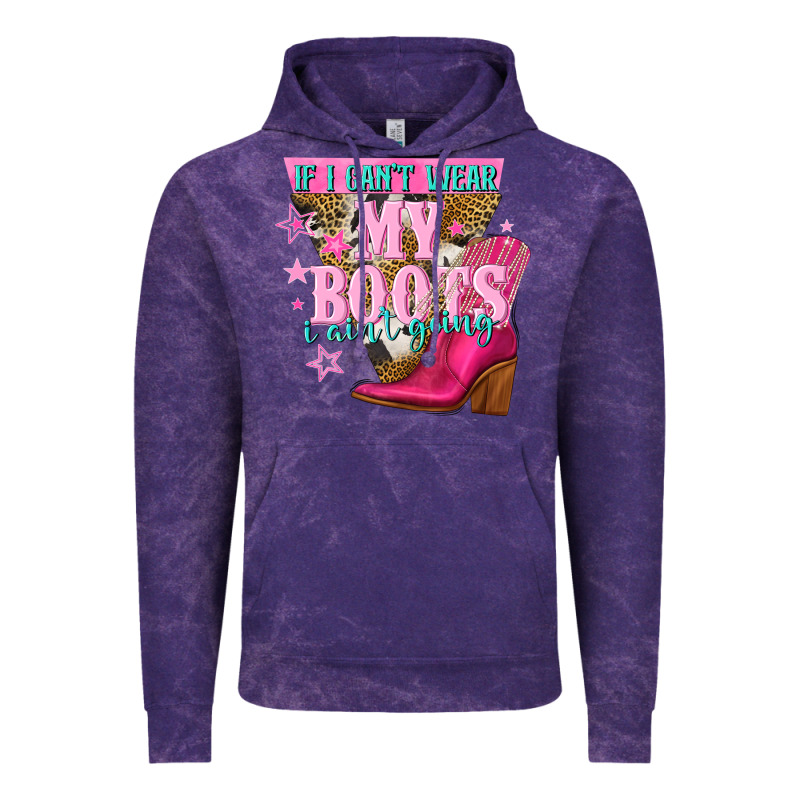 If I Cant Wear My Boots I Aint Going Vintage Hoodie by NancyCooperArtShop | Teevron