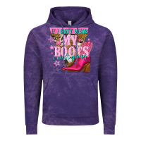Cloud Purple if i cant wear my boots i aint going Vintage Hoodie - NancyCooperArtShop