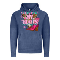 Vintage Denim if i cant wear my boots i aint going Vintage Hoodie - NancyCooperArtShop