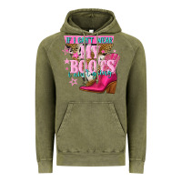 Vintage Olive if i cant wear my boots i aint going Vintage Hoodie - NancyCooperArtShop