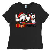 Black Christmas love  dentist Ladies Tee - AdoDesignShop