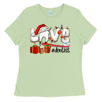 Matcha Christmas love  dentist Ladies Tee - AdoDesignShop
