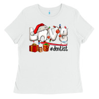 White Christmas love  dentist Ladies Tee - AdoDesignShop