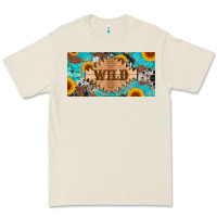 Bone western wild and sunflower leopard turquoise cowhide licanse plate Premium Tee - Artiststas