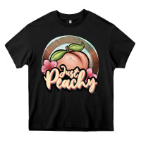 Black just peachy Heavy Core Tee - JahusDesignShop