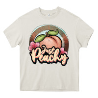 Cream just peachy Heavy Core Tee - JahusDesignShop
