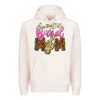 Pale Pink Band Mom Mother's Day Premium Hoodie - CowGirlArtShop