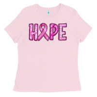 Bubblegum Pink Western Hope Breast Cancer Ladies Tee - RanaPortraitStore
