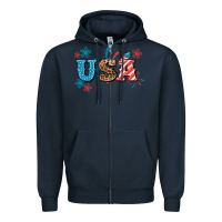 Usa 4th Of July Zipper Hoodie | Teevron
