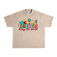 French Oak teacher change the world Urban Heavy Tee - MaliasSmallBusiness