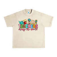 Sandshell teacher change the world Urban Heavy Tee - MaliasSmallBusiness