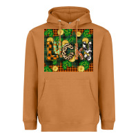 Meerkat st patricks day lucky clover and coins Heavyweight Hoodie - CowGirlArtShop