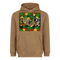 Toasted Coconut st patricks day lucky clover and coins Heavyweight Hoodie - CowGirlArtShop