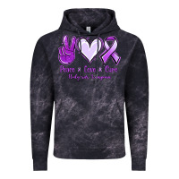 Cloud Black Peace Love Cure Odgkins Lympoma Vintage Hoodie - Jasminsmagicworld