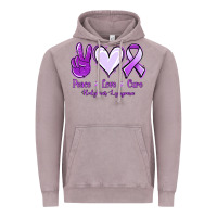 Vintage Zinc Peace Love Cure Odgkins Lympoma Vintage Hoodie - Jasminsmagicworld