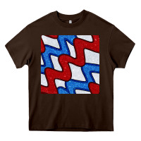 Chocolate Brown Glitter 4th Of July Seamless Pattern Heavy Core Tee - BundleAndBundleShop