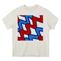 Cream Glitter 4th Of July Seamless Pattern Heavy Core Tee - BundleAndBundleShop