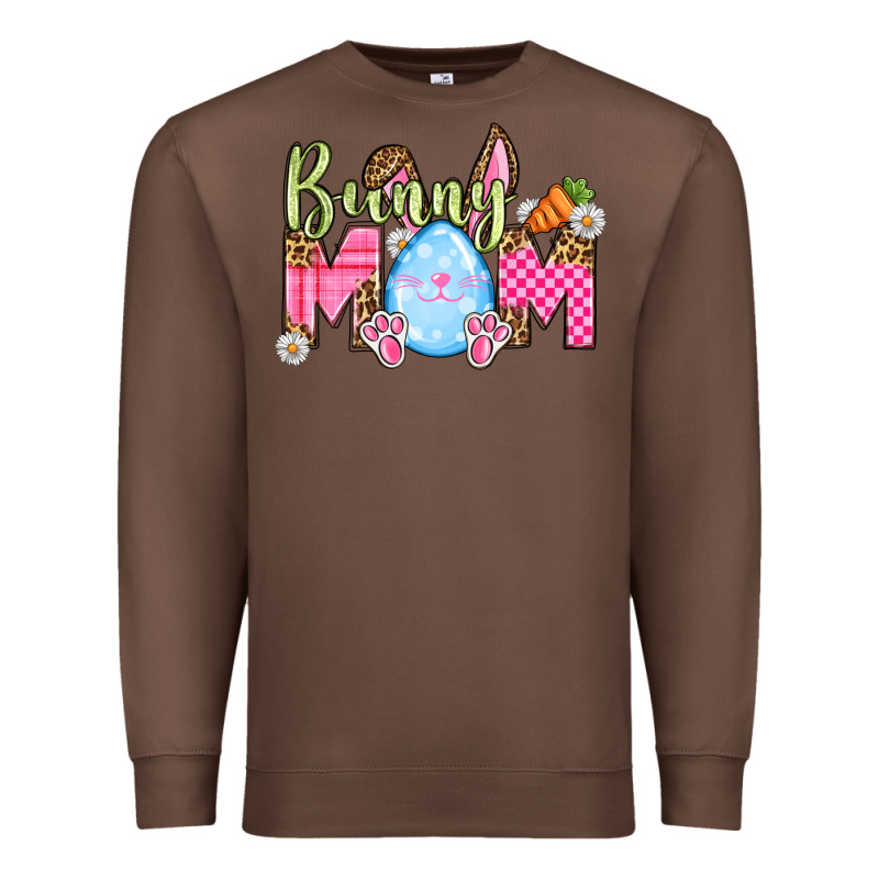 Easter Day Bunny Mom Premium Sweatshirt by OliviaCreatesArt | Teevron