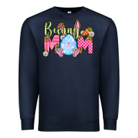 Navy Easter Day Bunny mom Premium Sweatshirt - OliviaCreatesArt