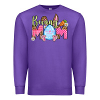 Purple Easter Day Bunny mom Premium Sweatshirt - OliviaCreatesArt