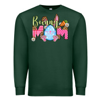 Sports Green Easter Day Bunny mom Premium Sweatshirt - OliviaCreatesArt