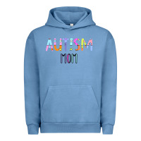 Pigment Pebble Blue Titi Pretty Art Autism Mom Urban Hoodie - CowhideDigitalArt