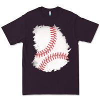 Plum baseball patch Premium Tee - AdoDesignShop