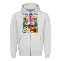 Happy Easter Day Truck Zipper Hoodie | Teevron