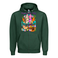 Sports Green Happy Easter Day truck Zipper Hoodie - HowdyJamesFarm