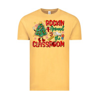 Vintage Mustard rockin around the clasroom teacher Vintage Tee - MaliasSmallBusiness