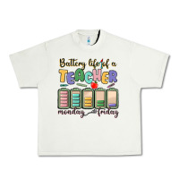 Pistachio battery life of a teacher monday friday Urban Heavy Tee - MaliasSmallBusiness