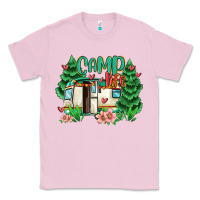 Bubblegum Pink camp life Classic Tee - MaliasSmallBusiness