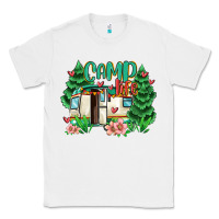 White camp life Classic Tee - MaliasSmallBusiness