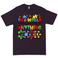 Plum in a world where you can be anything be kind Premium Tee - JahusDesignShop