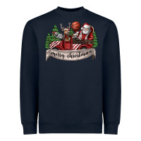 Navy Merry Christmas Heavyweight Sweatshirt - SublimationCraftShop