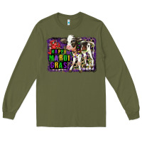 Army Green Mardi Gras Calf Long Sleeve Tee - LillyAllenDesigns