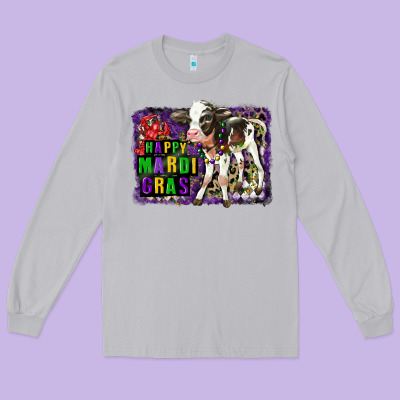 Mardi Gras Calf Long Sleeve Tee Designed By Lillyallendesigns