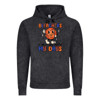Vintage Black on the bleachers is where i spend most of my days Vintage Hoodie - MaliasSmallBusiness