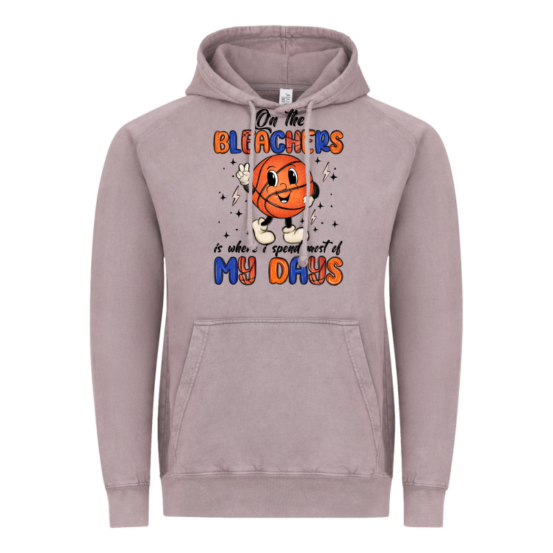 On The Bleachers Is Where I Spend Most Of My Days Vintage Hoodie by MaliasSmallBusiness | Teevron