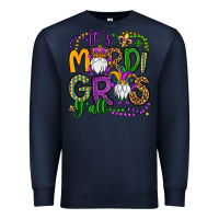 Navy it's mardi gras y'all gnomes Premium Sweatshirt - OliviaCreatesArt