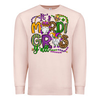 Pale Pink it's mardi gras y'all gnomes Premium Sweatshirt - OliviaCreatesArt