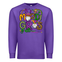 Purple it's mardi gras y'all gnomes Premium Sweatshirt - OliviaCreatesArt