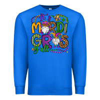 True Royal it's mardi gras y'all gnomes Premium Sweatshirt - OliviaCreatesArt