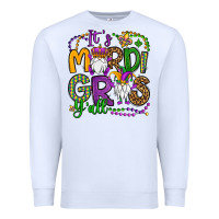 White it's mardi gras y'all gnomes Premium Sweatshirt - OliviaCreatesArt