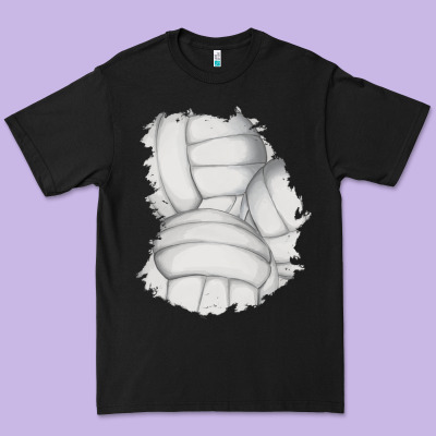 2 Volleyball Patch Premium Tee Designed By Adodesignshop