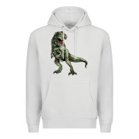 Dove Grey T-rex Premium Hoodie - HowdyJamesFarm