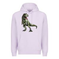 Lilac T-rex Premium Hoodie - HowdyJamesFarm