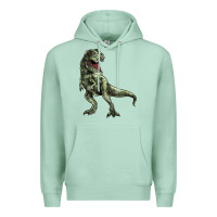 Seafoam T-rex Premium Hoodie - HowdyJamesFarm