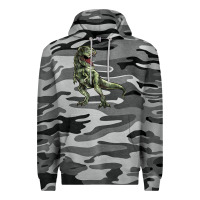 Slate Camo T-rex Premium Hoodie - HowdyJamesFarm